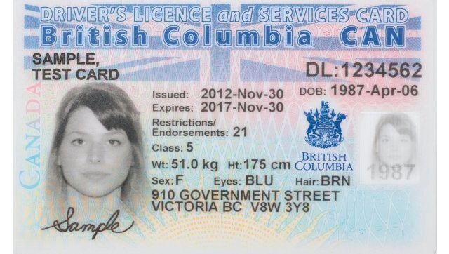Canadian Id Card Bc